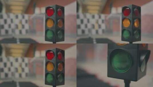 抠像素材 红绿灯 交通信号灯高清在线视频素材下载