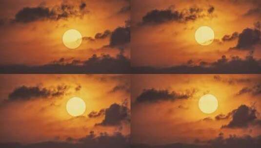 日出太阳升起过程8K延时摄影高清在线视频素材下载