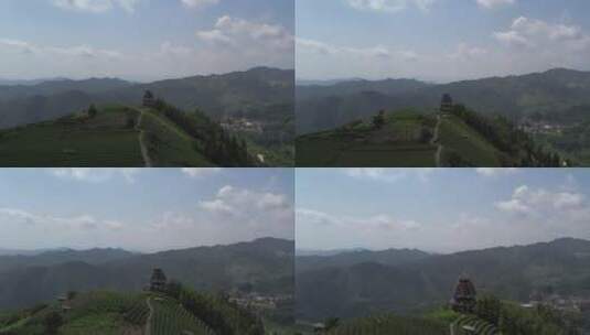 4k 航拍柳州三江布央仙人茶山茶山风景区高清在线视频素材下载
