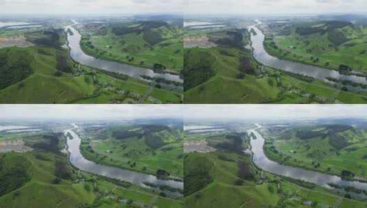 新西兰河流自然风光高清在线视频素材下载