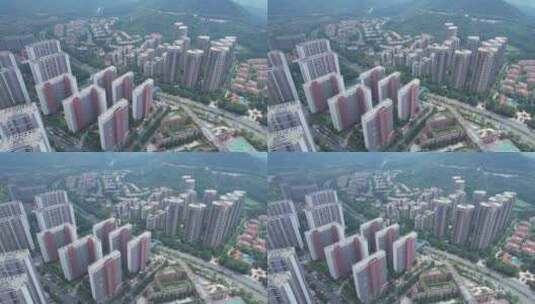 深圳北站周边城市房地产高清在线视频素材下载
