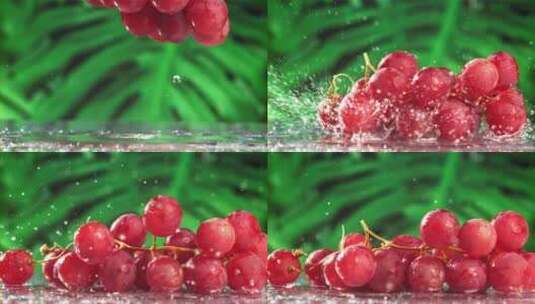 葡萄 红提 红葡萄高清在线视频素材下载