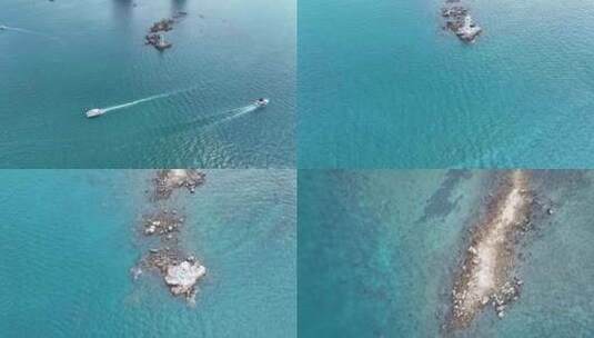 海南三亚玻璃海高清在线视频素材下载
