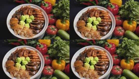 豪华的中国菜高清在线视频素材下载