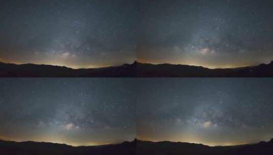 夜晚星空延时摄影高清在线视频素材下载