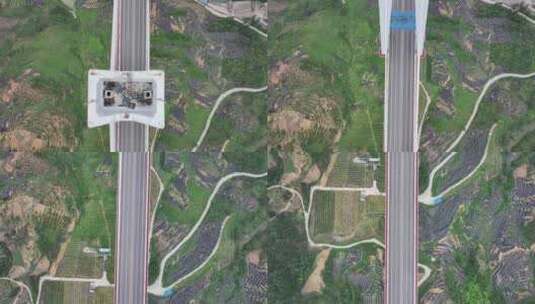 俯拍贵州平塘大桥高清在线视频素材下载
