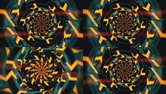 未来炫目隧道环路高清在线视频素材下载