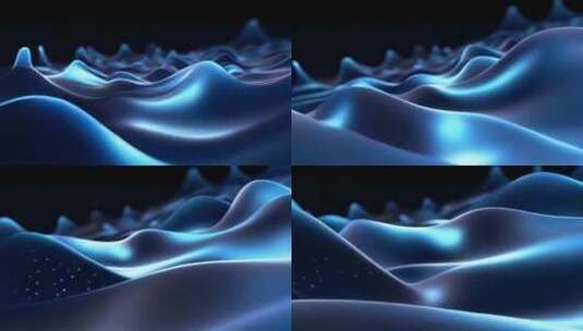 抽象线条波浪流动科技背景视频高清在线视频素材下载