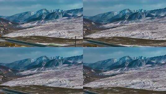 川藏雪山空镜航拍2高清在线视频素材下载