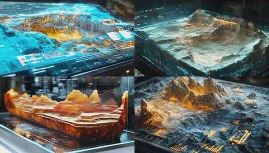 合集-智慧矿产三维地形地质勘探高清在线视频素材下载