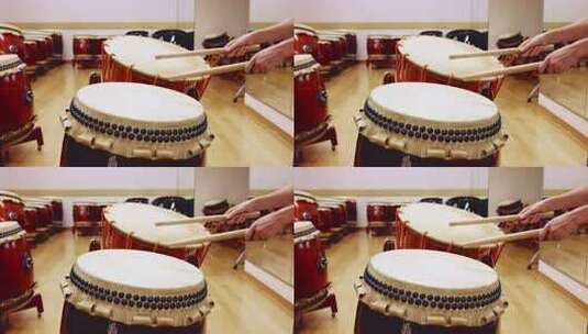 日本文化或传统的鼓、太鼓和音乐、舞蹈和乐高清在线视频素材下载