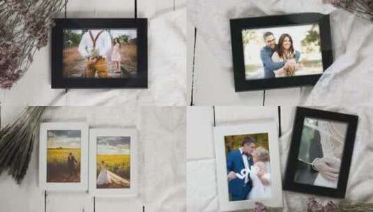 婚礼照片相册写真浪漫情侣AE模板高清AE视频素材下载