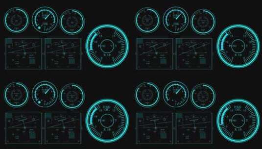 高科技科HUD动画元素高清AE视频素材下载