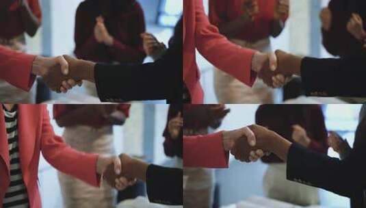 商务签约 合作握手高清在线视频素材下载