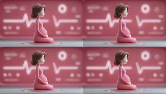 孕妇冥想放松身心迎接新生命高清在线视频素材下载