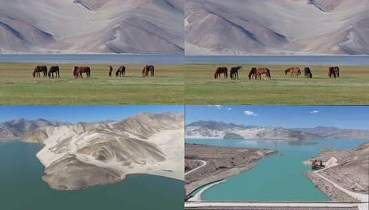 新疆白沙湖高清在线视频素材下载