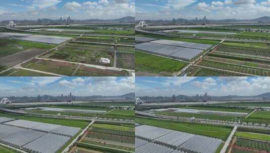 农业基地航拍全景高清在线视频素材下载