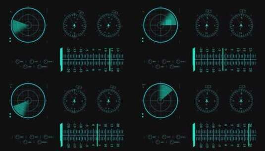 高科技科HUD动画元素高清AE视频素材下载