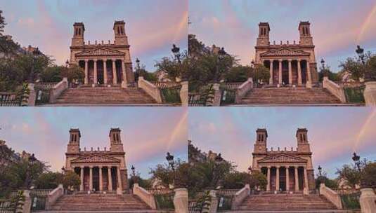 位于法国巴黎弗朗茨-李斯特的Saint-高清在线视频素材下载