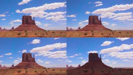 犹他州纪念碑谷的美丽延时镜头高清在线视频素材下载