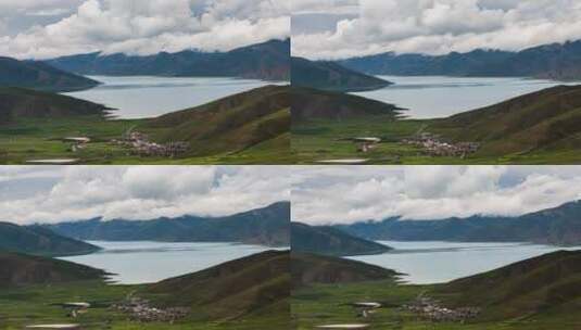 西藏羊湖村风光延时高清在线视频素材下载