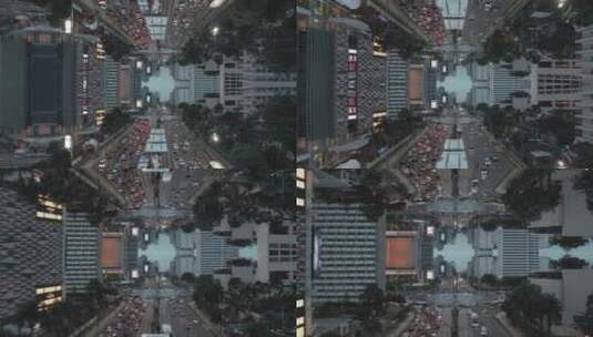 摩天大楼镜子运动效果高清在线视频素材下载