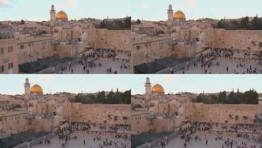 耶路撒冷老城高清在线视频素材下载