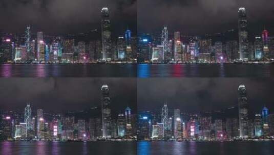 城市之夜延时景观高清在线视频素材下载