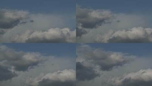 蓝天下的云层延时镜头高清在线视频素材下载