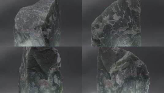 一块玉石原料旋转拍摄LOG素材高清在线视频素材下载