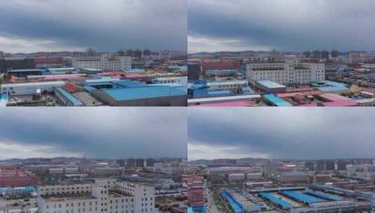 内蒙古锡林浩特城市航拍709高清在线视频素材下载