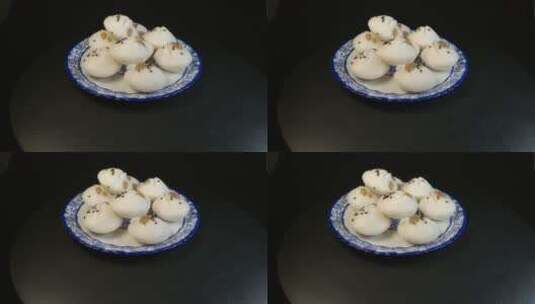 葡萄干米粑粑点心高清在线视频素材下载