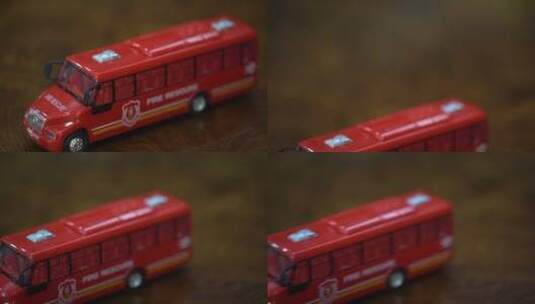 儿童玩具红色小车小汽车模型高清在线视频素材下载