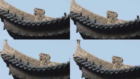 广东省岭南传统古建筑特写高清在线视频素材下载
