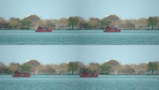 48 杭州 西湖 风景 小船 唯美高清在线视频素材下载