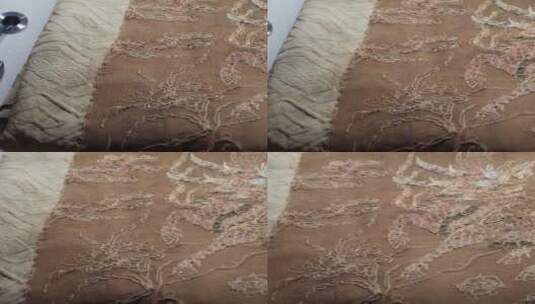 明清纺织工艺丝织品服装布料 ~高清在线视频素材下载