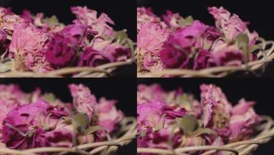 玫瑰花冠花草茶高清在线视频素材下载