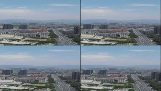 城市交通公路竖屏航拍高清在线视频素材下载