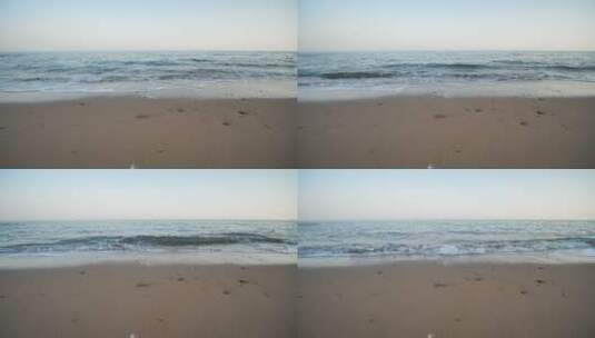 海边沙滩旅游vlog看海沙滩观光高清在线视频素材下载