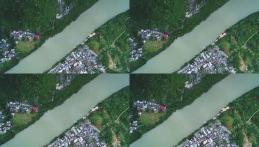 广西桂林山水航拍高清在线视频素材下载