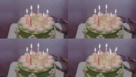 生日蛋糕及蜡烛_04高清在线视频素材下载