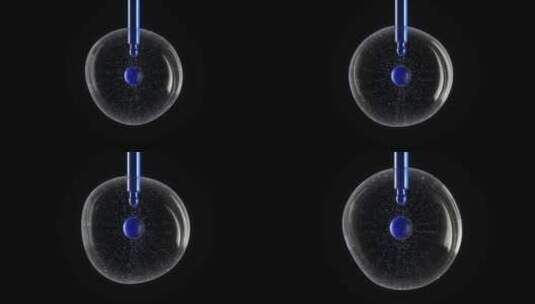 异形水球释放活性因子科幻高端护肤3D素材高清在线视频素材下载