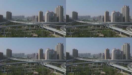 西安幸福林带建工路高架桥7高清在线视频素材下载