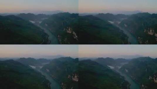 重庆彭水乌江画廊景区高清在线视频素材下载