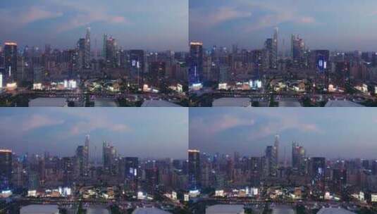 广州中轴线夜景-2高清在线视频素材下载