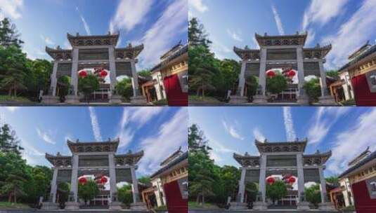 江西南昌绳金塔，地标旅游延时拍摄高清在线视频素材下载