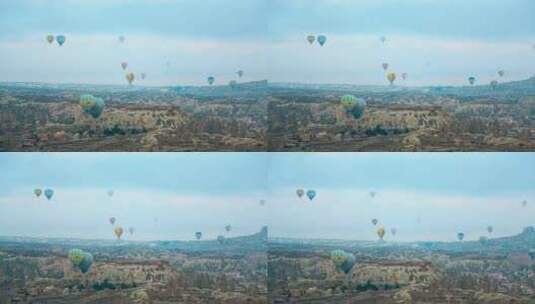 土耳其格雷梅热气球高清在线视频素材下载