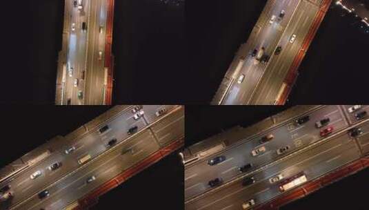 俯拍广州猎德大桥高清在线视频素材下载