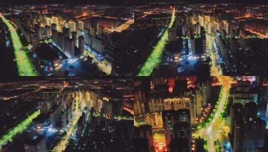 城市夜景拍摄宣传高清在线视频素材下载