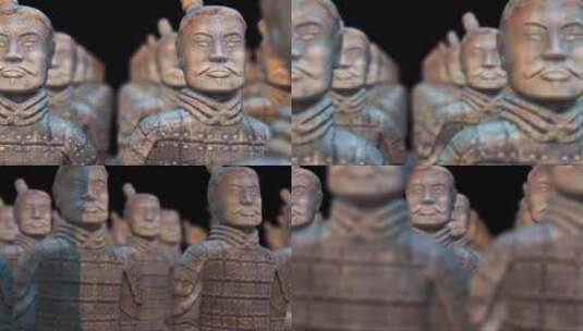 3D兵马俑的动画高清在线视频素材下载